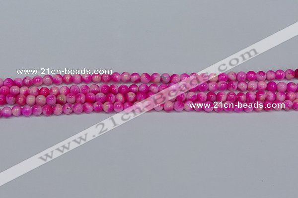 CMJ638 15.5 inches 4mm round rainbow jade beads wholesale