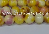 CMJ697 15.5 inches 10mm round rainbow jade beads wholesale