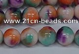 CMJ725 15.5 inches 10mm round rainbow jade beads wholesale