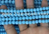 CMJ836 15.5 inches 6mm round matte Mashan jade beads wholesale
