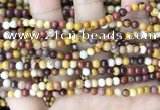 CMK345 15.5 inches 4mm round mookaite jasper beads wholesale