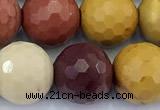 CMK373 15 inches 10mm faceted round mookaite gemstone beads