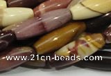CMK67 15.5 inches 10*30mm rice mookaite gemstone beads wholesale