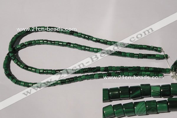 CMN235 15.5 inches 4*6mm heishi natural malachite beads wholesale