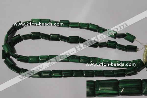 CMN314 15.5 inches 10*14mm rectangle natural malachite beads wholesale