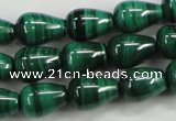CMN414 15.5 inches 5*7mm teardrop natural malachite beads wholesale