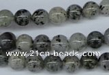 CMO03 15.5 inches 8mm round moss quartz beads wholesale