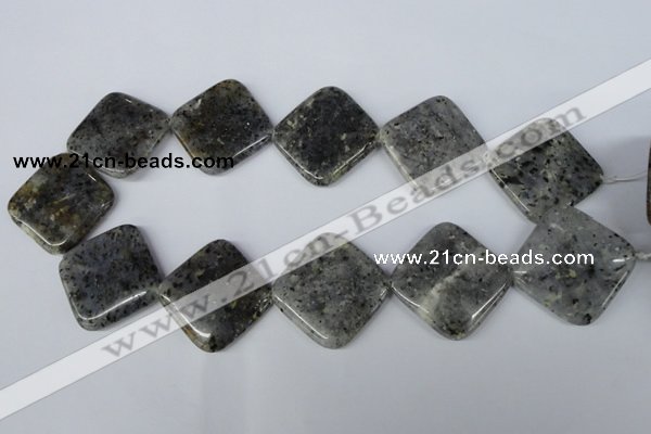 CMO21 15.5 inches 30*30mm diamond moss quartz beads wholesale