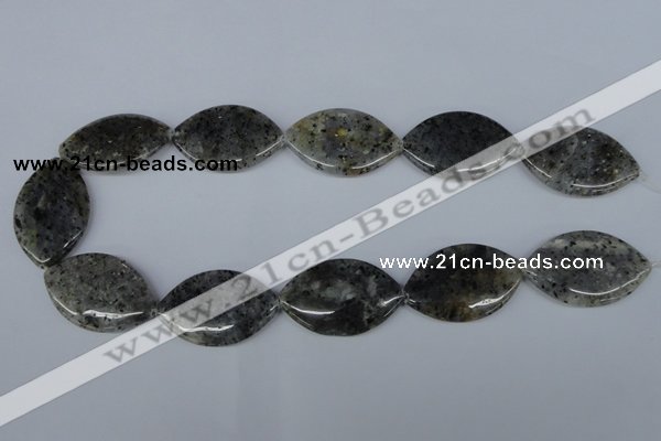 CMO24 15.5 inches 25*35mm marquise moss quartz beads wholesale
