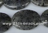 CMO25 15.5 inches 22*30mm oval moss quartz beads wholesale