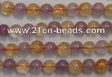 CMQ215 15.5 inches 6mm round multicolor quartz gemstone beads