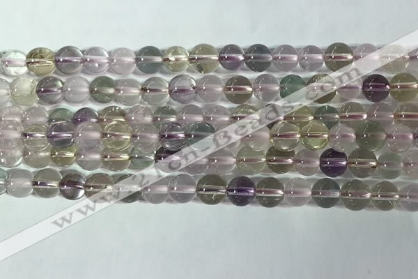 CMQ456 15.5 inches 6mm round colorfull quartz beads wholesale