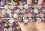 CMQ539 15.5 inches 12mm faceted round colorfull quartz beads