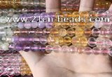 CMQ543 15.5 inches 8mm faceted round colorfull quartz beads