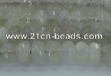 CMS1178 15.5 inches 4*6mm faceted rondelle grey moonstone beads