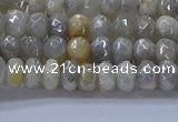 CMS1331 15.5 inches 4*6mm faceted rondelle AB-color grey moonstone beads