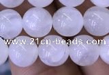 CMS1402 15.5 inches 8mm round white moonstone beads wholesale