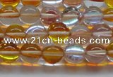 CMS1533 15.5 inches 10mm round synthetic moonstone beads wholesale