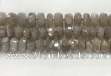 CMS1661 15.5 inches 6*12mm - 8*13mm faceted tyre moonstone beads
