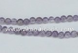 CNA100 15.5 inches 4mm round natural amethyst beads wholesale
