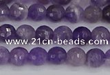 CNA1071 15.5 inches 6mm faceted round dogtooth amethyst beads