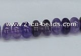 CNA109 15.5 inches 5*10mm rondelle natural amethyst beads wholesale
