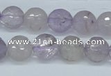 CNA112 15.5 inches 12mm faceted round natural amethyst beads