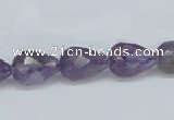 CNA121 15.5 inches 10*14mm faceted teardrop natural amethyst beads