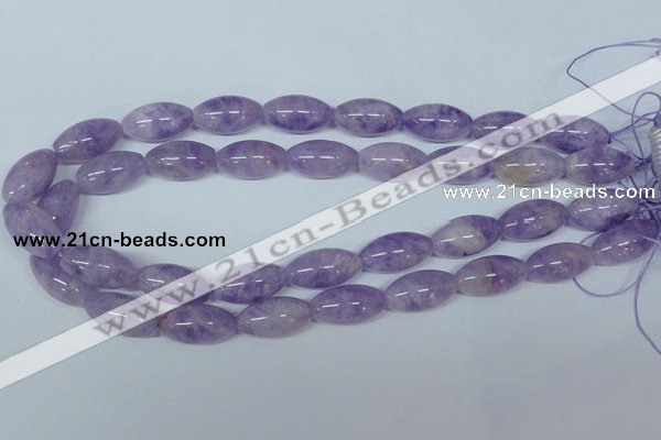 CNA413 15.5 inches 12*22mm rice natural lavender amethyst beads