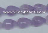 CNA418 15.5 inches 12*16mm teardrop natural lavender amethyst beads