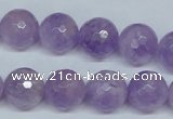CNA425 15.5 inches 14mm faceted round natural lavender amethyst beads