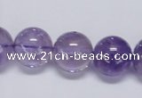 CNA805 15.5 inches 14mm round natural light amethyst beads