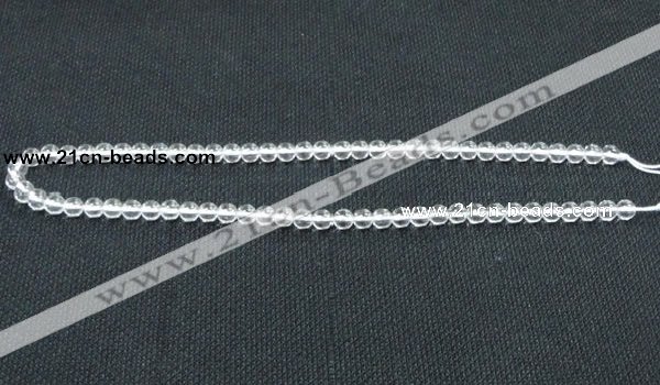 CNC58 15.5 inches 6mm round grade A natural white crystal beads