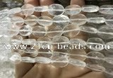 CNC841 15.5 inches 10*14mm faceted oval white crystal beads