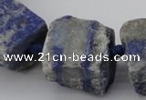 CNG1012 15.5 inches 15*25mm - 25*30mm nuggets lapis lazuli beads