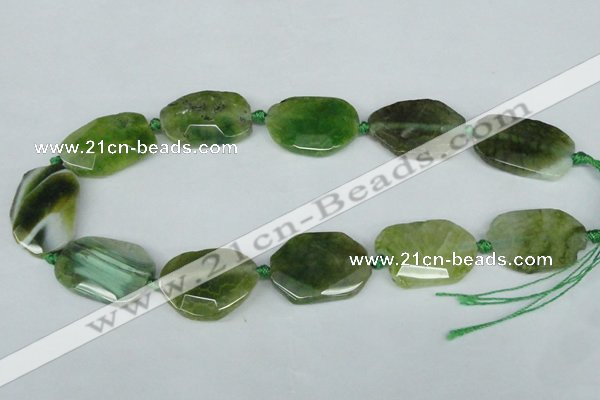 CNG1203 15.5 inches 20*30mm - 25*35mm freeform agate beads