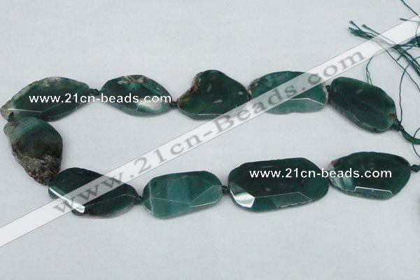 CNG1233 15.5 inches 20*35mm - 35*45mm freeform agate beads
