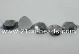 CNG1530 8 inches 22*30mm - 30*40mm freeform agate beads
