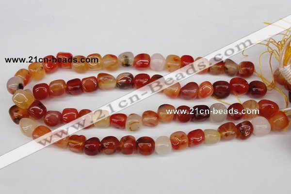 CNG16 15.5 inches 11*12mm nuggets agate gemstone beads
