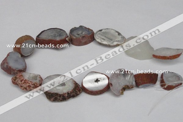 CNG1601 15.5 inches 18*25mm - 25*30mm freeform druzy agate beads