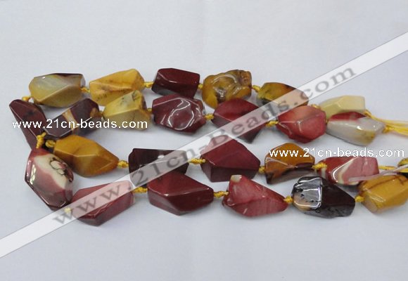 CNG1730 15.5 inches 15*20mm - 20*30mm nuggets mookaite beads
