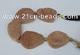 CNG2135 7.5 inches 25*30mm - 30*35mm freeform agate beads