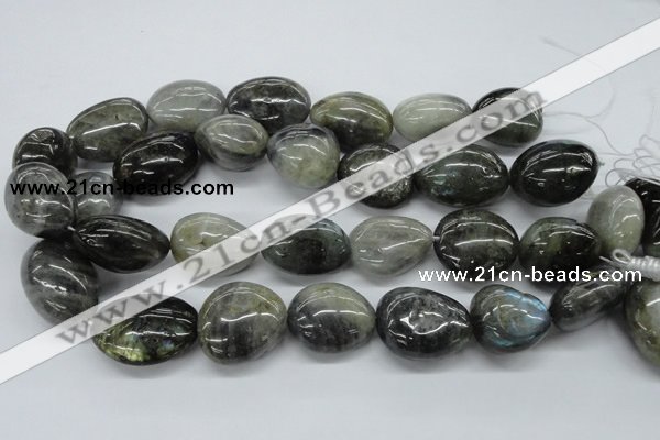 CNG231 15.5 inches 22*30mm nuggets labradorite gemstone beads