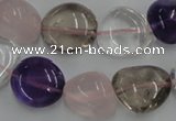 CNG235 15.5 inches 15*16mm nuggets mixed quartz beads