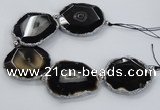 CNG2375 7.5 inches 40*45mm - 45*50mm freeform agate gemstone beads