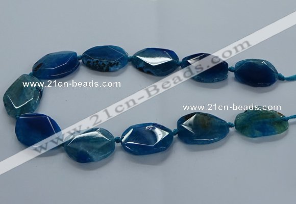 CNG2639 15.5 inches 22*30mm - 25*35mm freeform agate beads