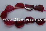 CNG2742 15.5 inches 28*40mm - 30*45mm freeform agate beads