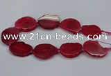 CNG2777 15.5 inches 30*35mm - 35*40mm freeform agate beads