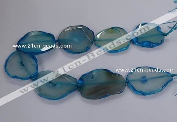 CNG2792 15.5 inches 30*40mm - 40*55mm freeform agate beads