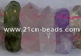 CNG2828 15.5 inches 10*14mm - 13*18mm faceted nuggets mixed quartz beads